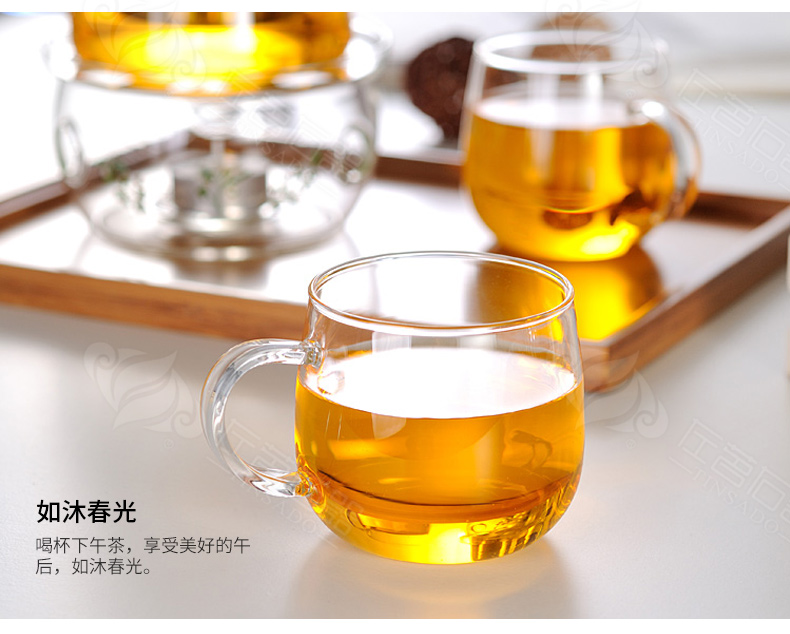 ZuoMing right is heat - resistant glass transparent glass, household take more kung fu small cups in 200 ml of the sitting room