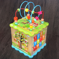Baby big beaded beaded childrens educational toys 1-2-3 years and a half 12 months old male and female baby treasure box
