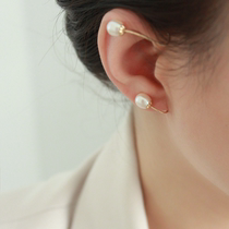 TIME Original {quietly to be spent} without earhole pearl ear clip ear hanging around earrings minimalist temperament elegant