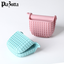 German plazotta silicone microwave oven insulation gloves high temperature resistant oven gloves anti-scalding silicone casserole hand clip