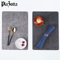 German plazotta placemats leather placemats light luxury Western dining table mats waterproof and oil-proof insulation mats for home Nordic