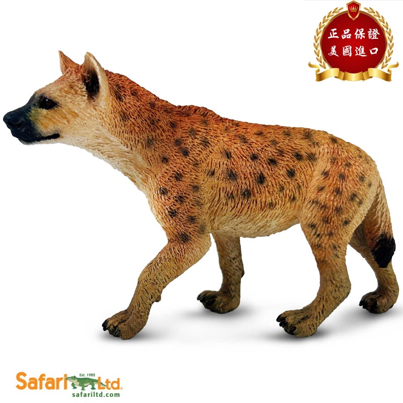 Safari Ltd American Genuine Spotted Hyena Coyote Animal Model Children's Toy 110028