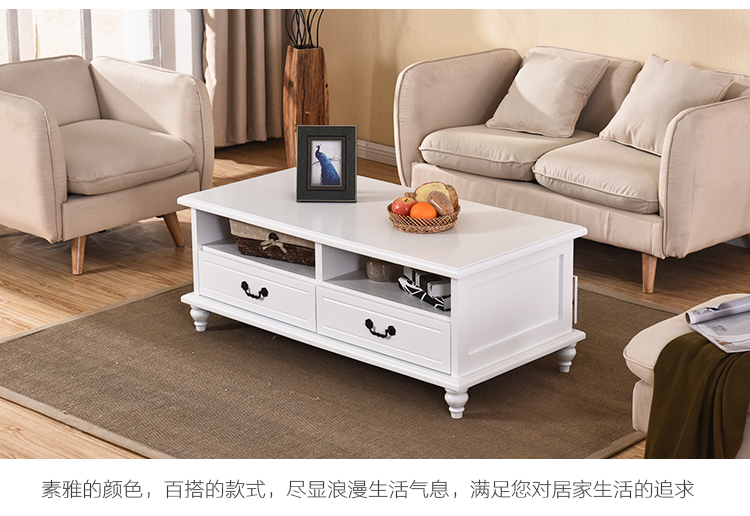 bàn gỗ rắn, bàn cà phê hiện đại nhỏ gọn nhà căn hộ nhỏ nước Mỹ bàn trà retro đồ nội thất châu Âu sẵn sàng - Bàn trà bàn trà gỗ
