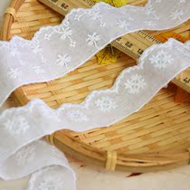 Special sale cotton cloth embroidery lace cuff neckline decorative lace belt homemade childrens clothing wedding dress material