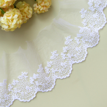 Hot sale cotton mesh embroidery snowflake lace accessories handmade diy clothing skirt curtain webbing decoration