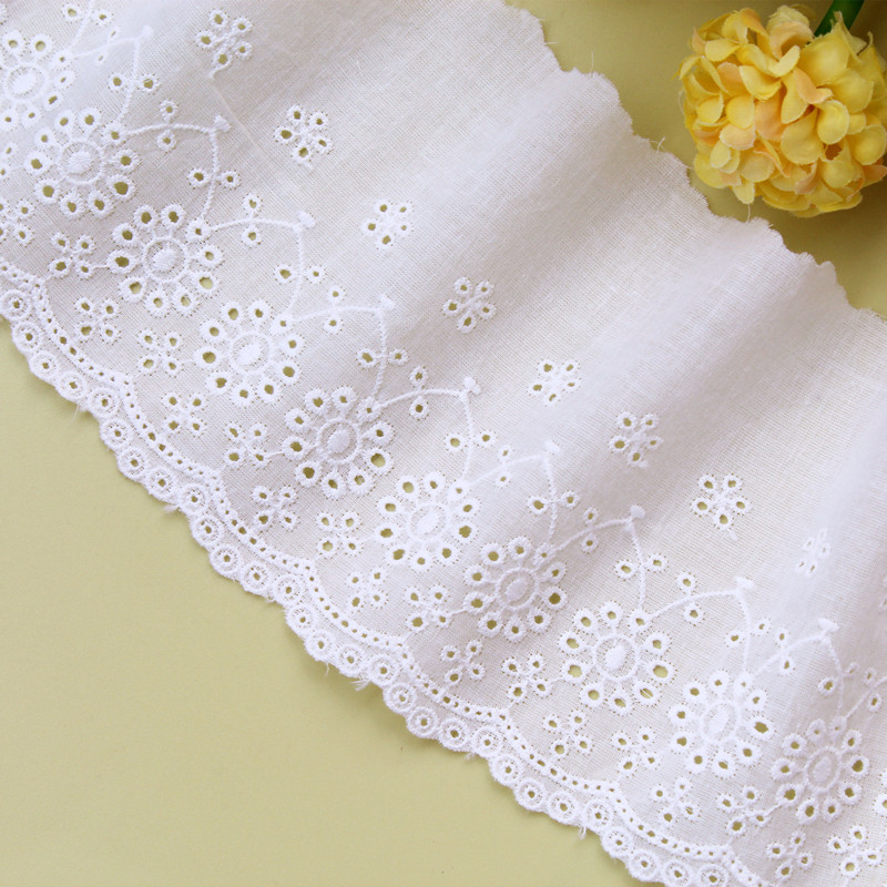 Handmade diy clothing accessories Korean version of pure cotton cloth edge embroidery lace lace curtain sofa cloth art decoration material