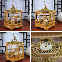 Youweiguo Yuzhu round square hexagonal grasshopper cage with bar porcelain jar handmade