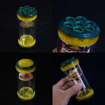 Ming Yun gilt beeswax seven-hole masked heart and heightened organic grasshopper jar competition championship jar classic color matching super popular