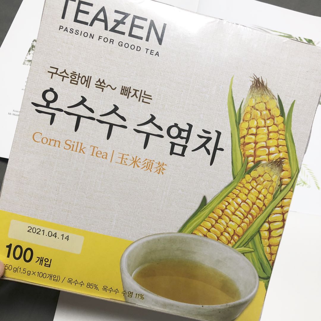South Korea Direct Mail Original Clothing Imported Teazen Korea Corn Need Tea Racedema 100 Pack * 1 Box-Taobao