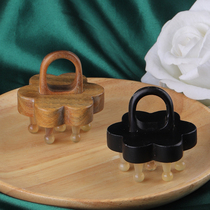 Horn Comb Massage Scalp Home Lady Sandalwood Wash Head Brush Anti Hair Loss Natural Head Meridians Comb