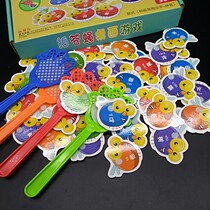 Children shoot flies literacy pinyin early teaching card kindergarten class in the class Yizhi language area material toys