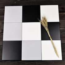 200*200 simple black and white gray matte wall tiles Kitchen bathroom balcony Nordic style non-slip floor tiles