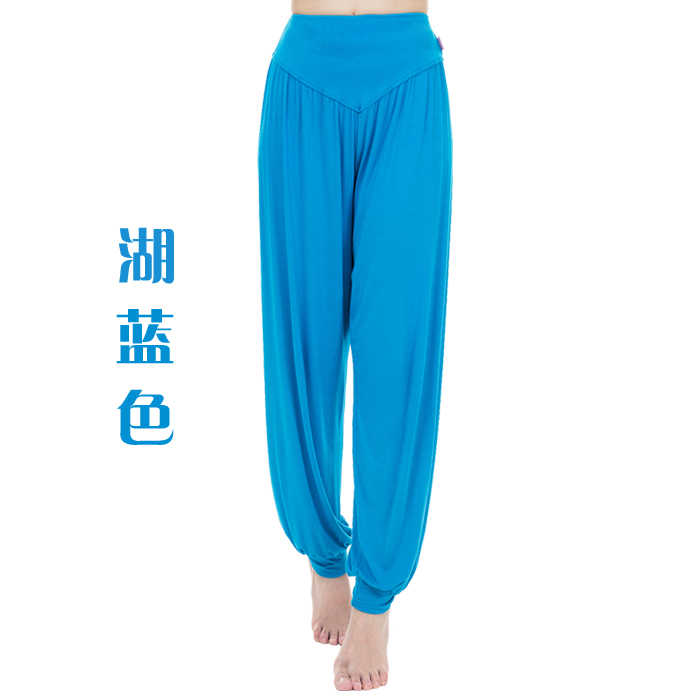 Phương thức yoga quần nữ mùa hè lỏng quần kích thước lớn cao eo quần khiêu vũ thực hành quần áo quần nhảy vuông cây ra hoa áo yoga