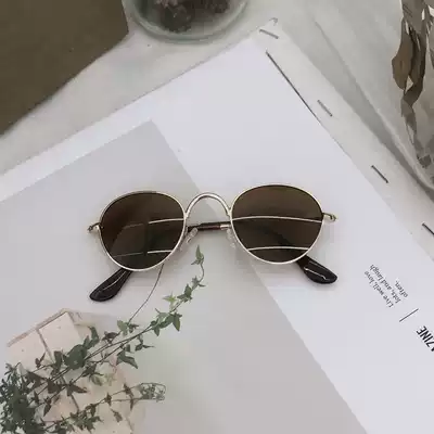 Korean version of INS children sunglasses boys and girls Children Baby sunglasses anti-UV glasses personality tide