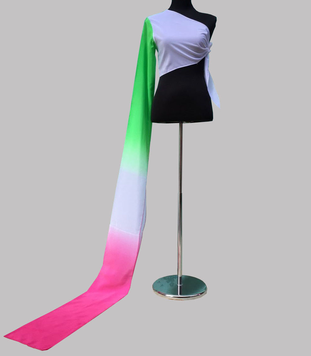 Hot Single Shoulder Classical Tibetan Dance Sleeve Beijing Sleeve Practice Long Water Sleeve Sleeve Gradual Link Sleeve