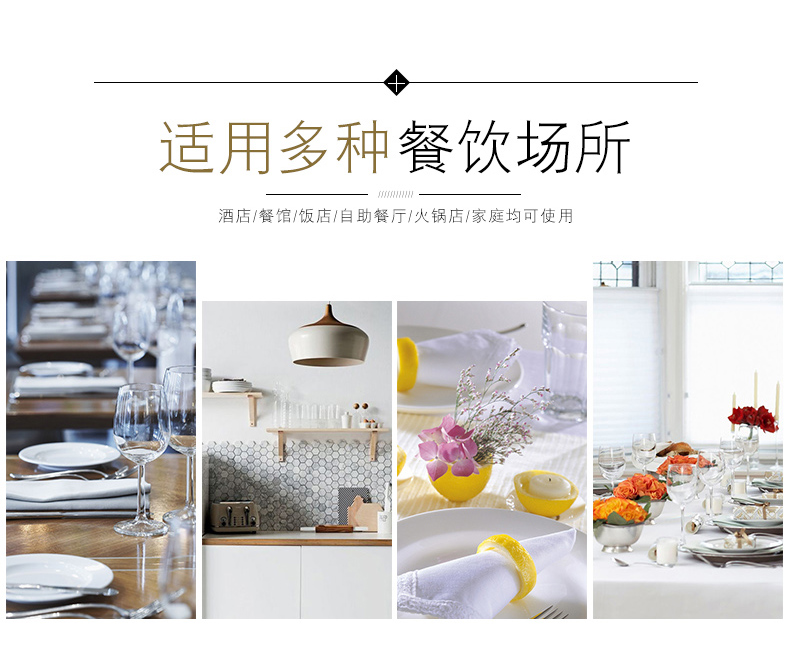 Pure white ipads porcelain dishes son home jingdezhen ceramic tableware cold dishes dish restaurant beefsteak plate