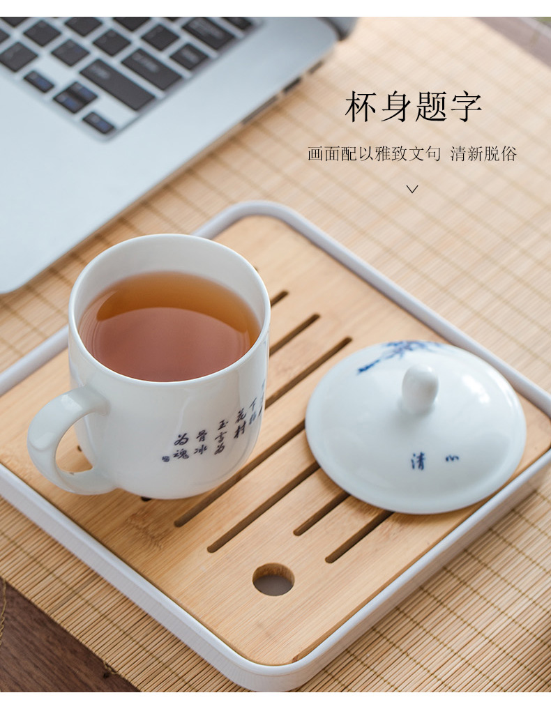 Analyzes the ceramic cups office cup white ipads China cup hotel conference room in the tea cup LOGO customization