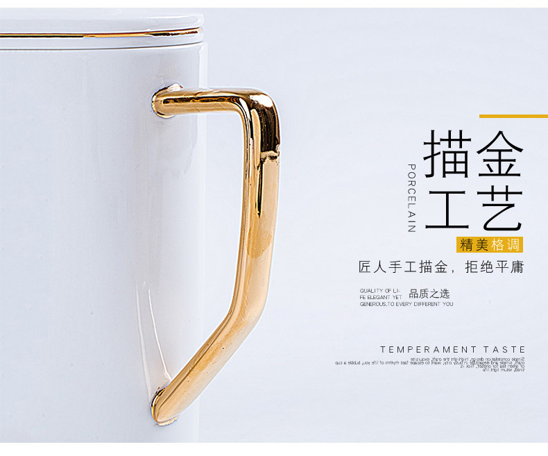 Separation filter tea cups hand - made sign mark cup of jingdezhen ceramic cup picking cups of coffee cup