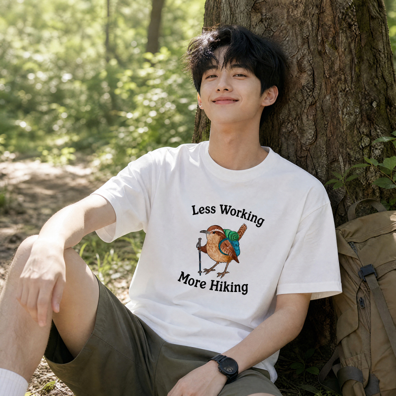 Hiking Bird Lover Less Working More Hiking Short-Sleeve T-Shirt Fun Workwear Anti-Internal Competition Clothing Hiking Bird Lover Less Working More Hiking Short-Sleeve T-Shirt Fun Workwear Anti-Internal Competition Clothing