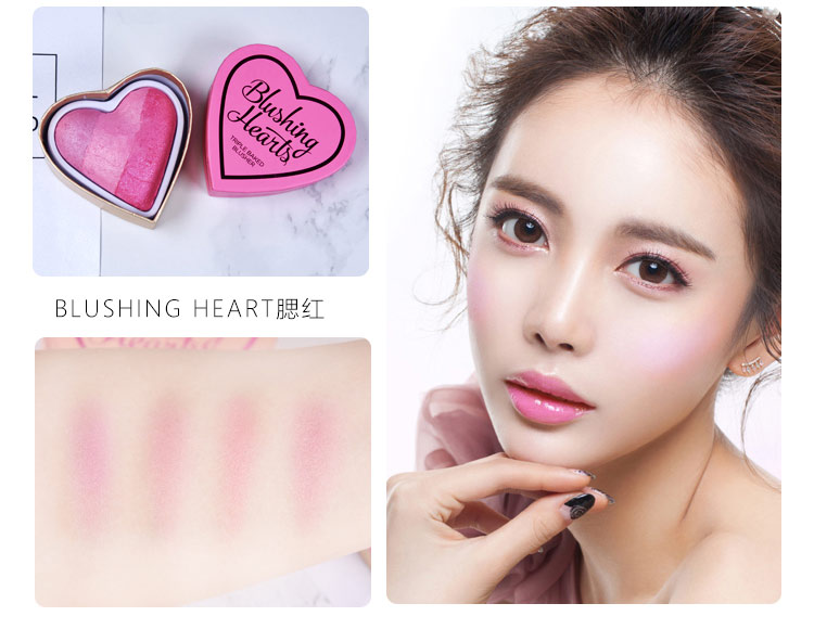 Giải phóng mặt bằng Vương quốc Anh trang điểm cách mạng trang điểm nude rouge kỳ lân tình yêu nổi bật hình cầu vồng đỏ mặt phấn má sunnies face