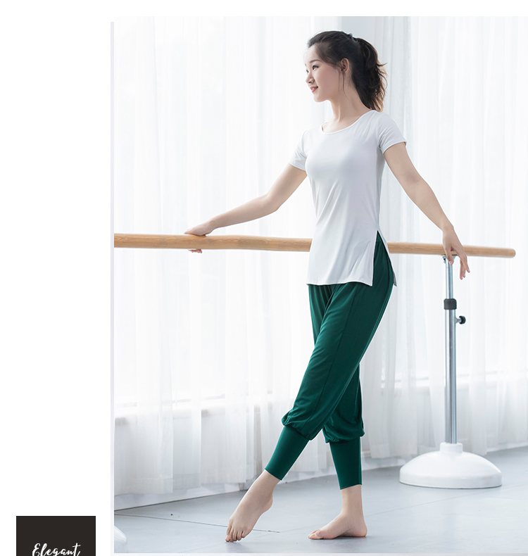 Quần áo tập nhảy hiện đại cho nam và nữ Mông Cổ quốc gia quần ống rộng ống quần modal quần đen - Khiêu vũ / Thể dục nhịp điệu / Thể dục dụng cụ giày múa cao gót
