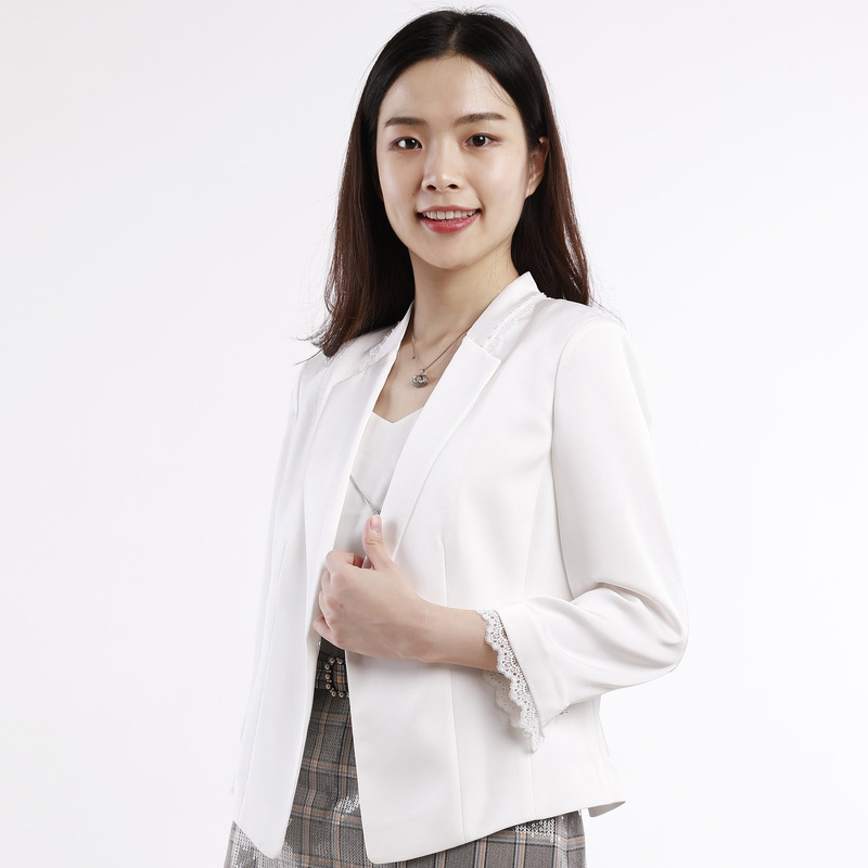 colette 2020 women's summer new fashion comfortable slim professional ol short 7 / 4 sleeve suit coat