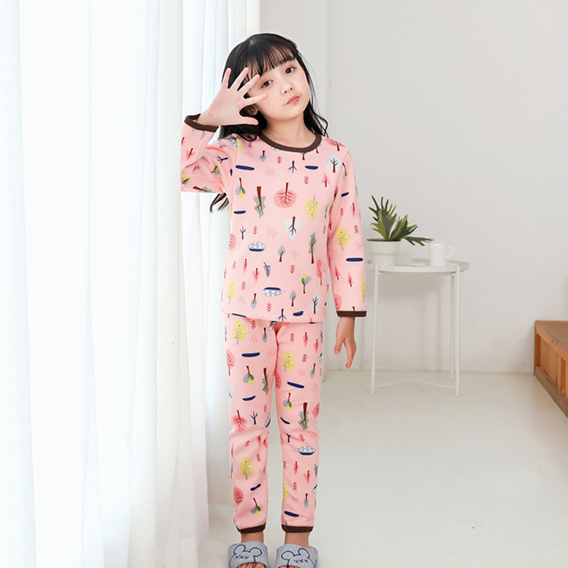 儿童保暖内衣套装2019新款加绒加厚男女童宝宝睡衣冬季秋衣秋裤
