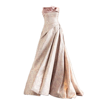 Mingshangsha Rose Original 2024 New French Tube Top Toast Wear Bridal Retro High-End Engagement Dress