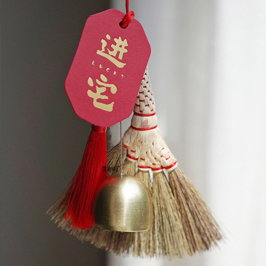 Новогодние украшения для переезда в новую квартиру, оформление гостиной, подвеска в виде узла-свастики, подвеска на дверь, китайский узел, подвеска на дверную ручку, новогодний подарок