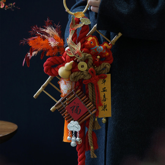 新年装饰新中式门挂成品万字结挂件中国结挂饰氛围布置新年礼物