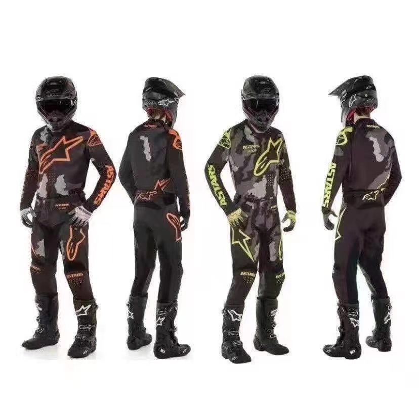 New Pint A Star Cross-country Motorcycling Race Car Suit Men Summer Thor Snowflake Comics FOX Mountain Bike Riding Suit 