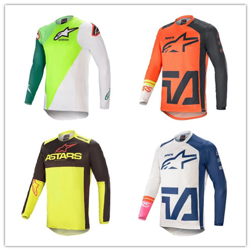 Summer A-star long-sleeved downhill clothing Summer outdoor breathable T-shirt mountain bike bicycle cultural shirt team custom