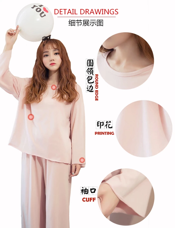 Phiên bản Hàn Quốc của bộ đồ ngủ cotton mới cho nữ mùa xuân và mùa thu dài tay dễ thương gợi cảm có thể mặc cho sinh viên phục vụ tại nhà mùa hè phù hợp với mùa thu