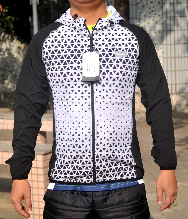 Outlet Running Sports Riding breathable elastic jacket hooded sweatshirt male and female co-pay