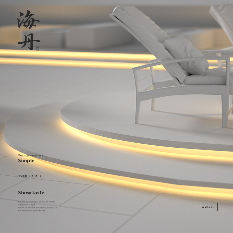 Outdoor line rope lamp garden light garden landscape staircase exterior wall decoration garden tree landscaping waterproof line light strip