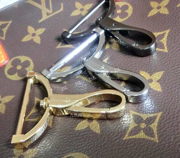 Phụ kiện phần cứng hành lý cao cấp súng màu / chrome / vàng nhẹ móc khóa móc khóa đường kính 3,7 cm - Phụ kiện hành lý phụ kiện túi xách cao cấp