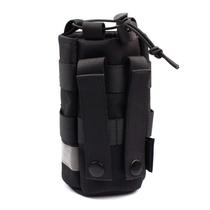 1000D CORDURA OUTDOOR MOLLE Tactical Kettle Cover Climbing Riding Reflective Safety Travel Water Glass Hanging Bag