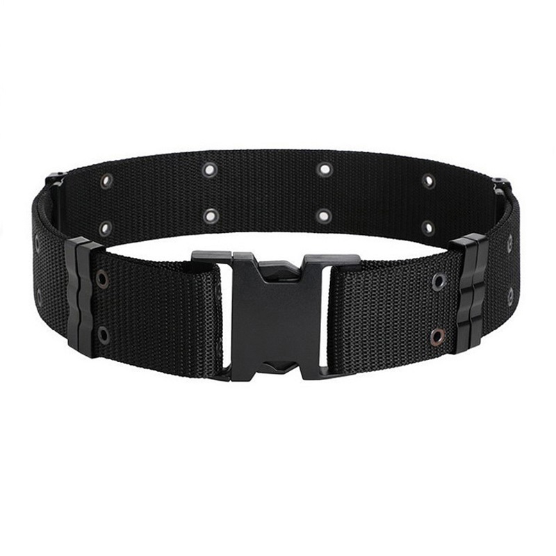 Outdoor Tactical Double Holes S Outer Belt American Camouflate Equipment Thickened Special Soldiers for Men and Women Nylon Pants Belt-Taobao