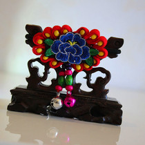 Kindergarten children performance fabric headdress National handmade flower cloth rubber band floral headdress headline supply