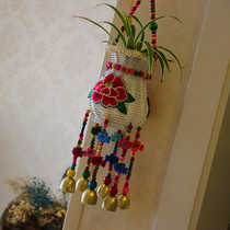 Bamboo fish basket deposit money storage tank metal copper bell pendant Wind Bell anti-theft Bell Yunnan special handicraft gift