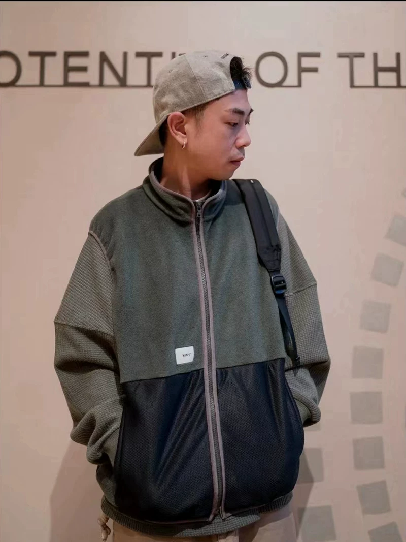 Пухлый/туманный выделенный WTAPS WOZZY VEST RAPO COYOTE цветной замшевый жилет с молнией Xishan 21AW