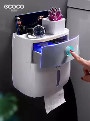 Sanitary carton dressing room paper towel toilet paper rack toilet household non-perforated creative waterproof extraction toilet paper roll sanitary paper drum