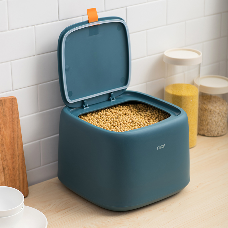 Nordic ins wind rice barrel 20 pounds moisture-proof sealed rice cylinder Household rice storage box Rice storage tank large rice barrel
