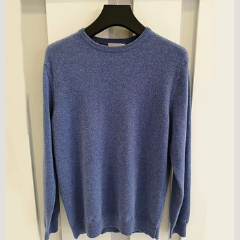 Inner mongolia ordos city 100% cashmere men's cashmere sweater round neck warm wool knitted sweater