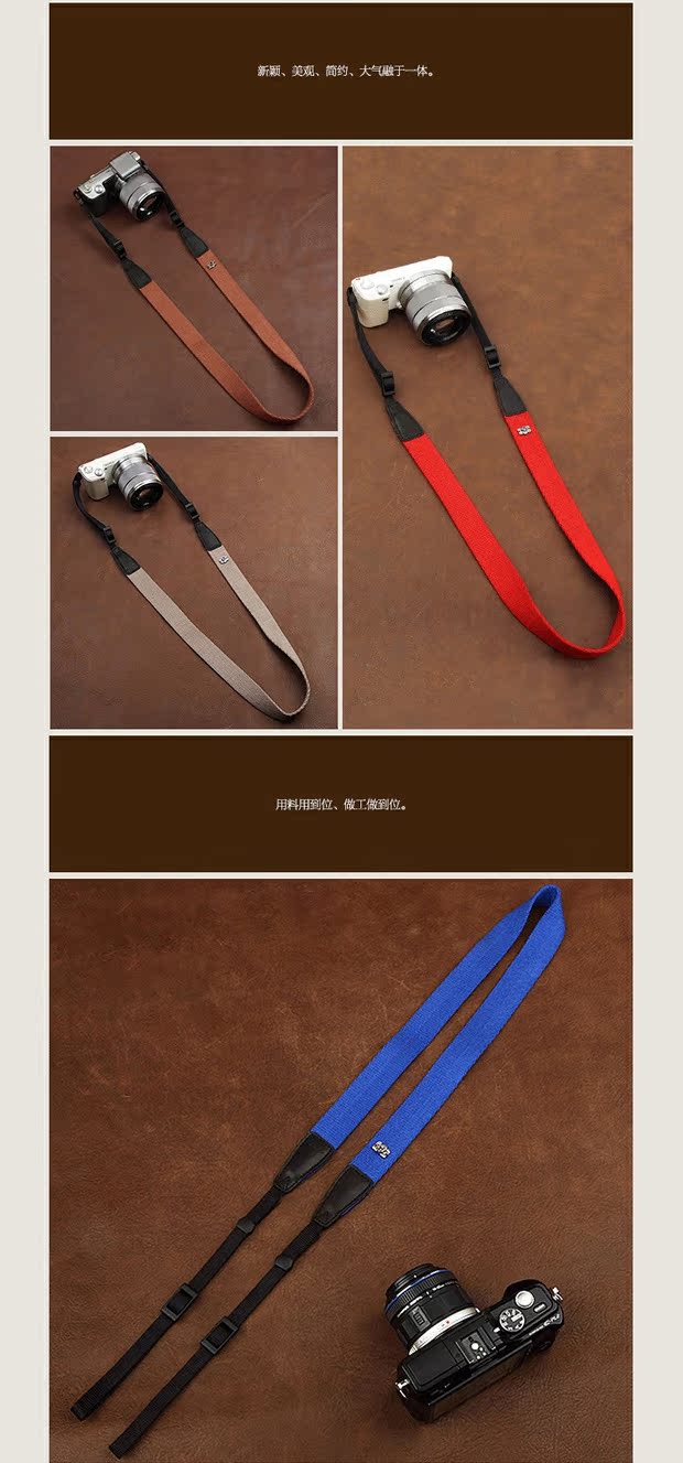 Cam-in cotton phổ biến dây đeo máy ảnh DSLR cho Fuji Sony micro đơn dây đeo vai CS030 - Phụ kiện máy ảnh DSLR / đơn chân máy benro t660ex