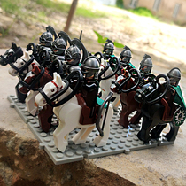 Compatible with Lego Middle Magic ring finger ring King Lohan Cavalry royal guards Army assembled 6-year-old building block man toy