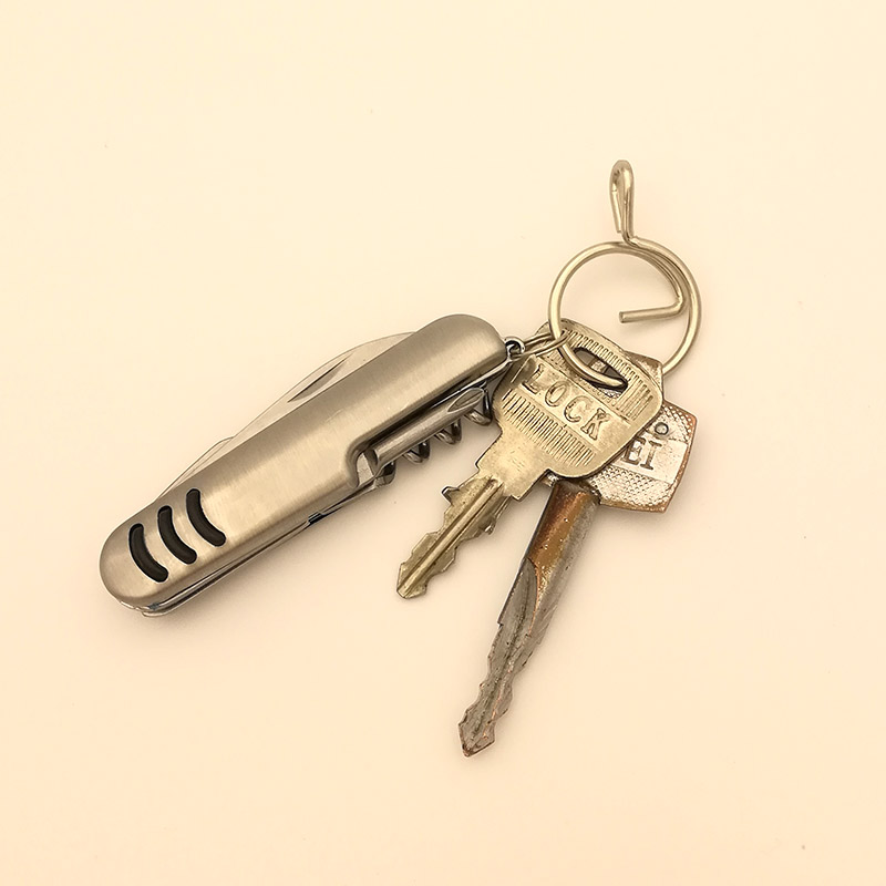Inox mini túi gấp chìa khóa treo đa chức năng tự vệ quân đội Thụy Sĩ dao nhỏ cầm tay phá hủy bộ dụng cụ đa năng của Nhật