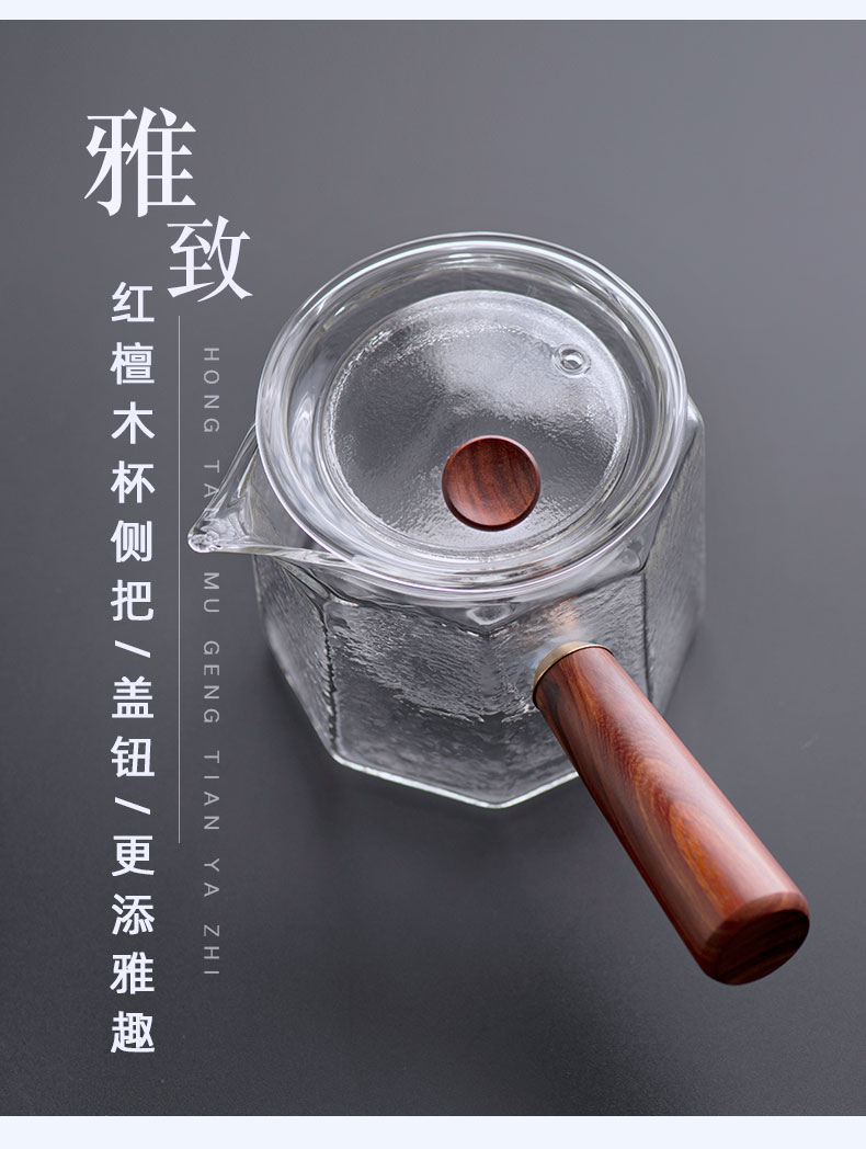 Cooking pot side put the high temperature resistant glass tea machine electricity TaoLu amphibious belt filter flower pot Cooking tea kettle