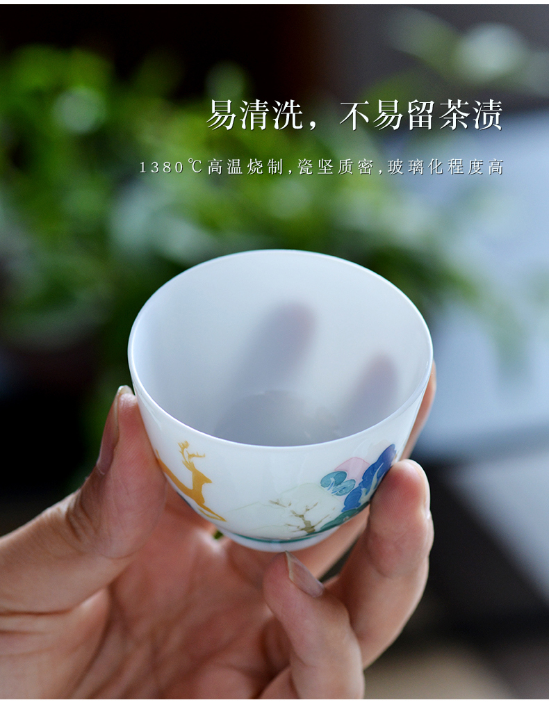 Thousands of red up market metrix of single CPU getting high - end checking personal small ceramic cups a single sample tea cup of tea