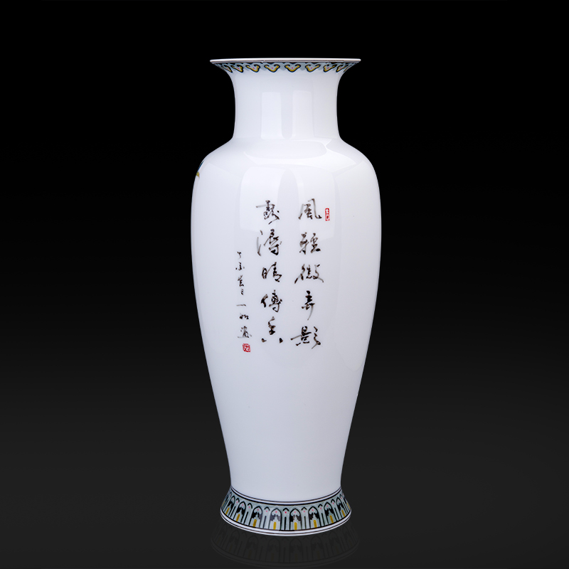 Hand - made under the glaze color liling porcelain vase contracted style living room TV cabinet household adornment handicraft furnishing articles